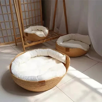 Petvaro™ Eco-Friendly Woven Pet Bed
