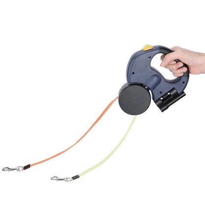 Petvaro™ 3-in-1 Dual Dog Leash with LED