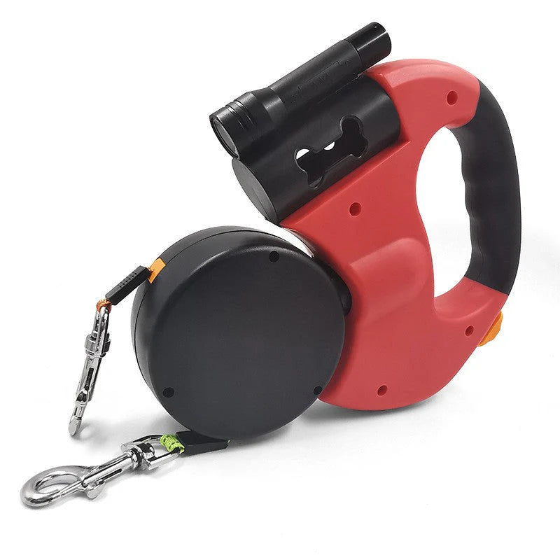 Petvaro™ 3-in-1 Dual Dog Leash with LED