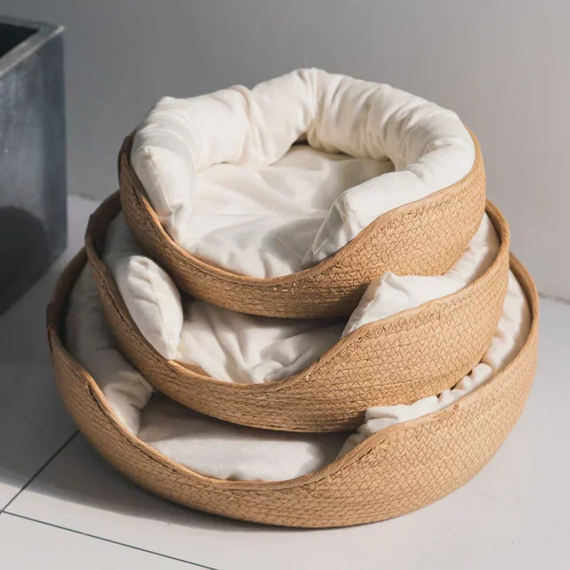 Petvaro™ Eco-Friendly Woven Pet Bed