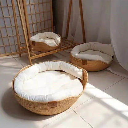 Petvaro™ Eco-Friendly Woven Pet Bed