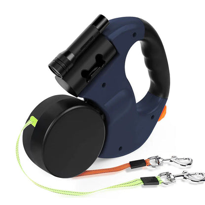 Petvaro™ 3-in-1 Dual Dog Leash with LED